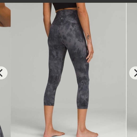 Lululemon Align High-Rise Crop 21" Sz 8 Diamond Dye Grey - Picture 4 of 12